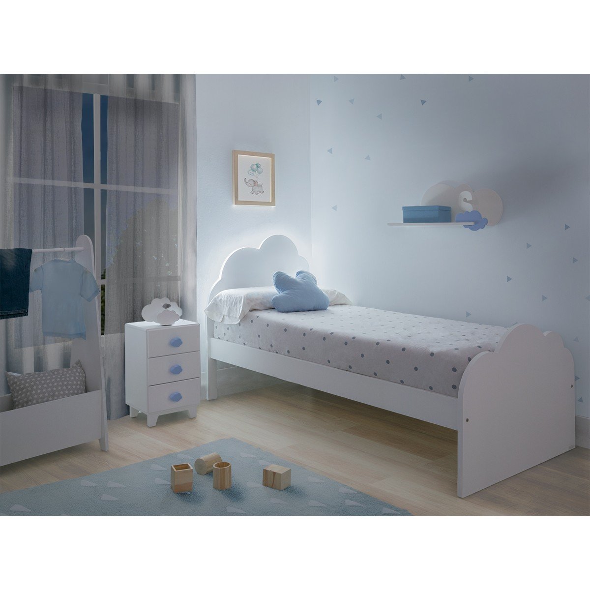 Bainba Cama Nido Nube Infantil (para colchón 105 x 190 cm) : :  Hogar y cocina