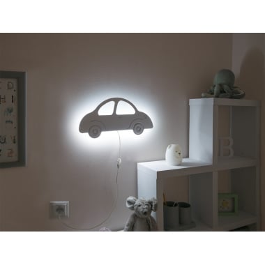 Lámpara de pared LED infantil Coche
