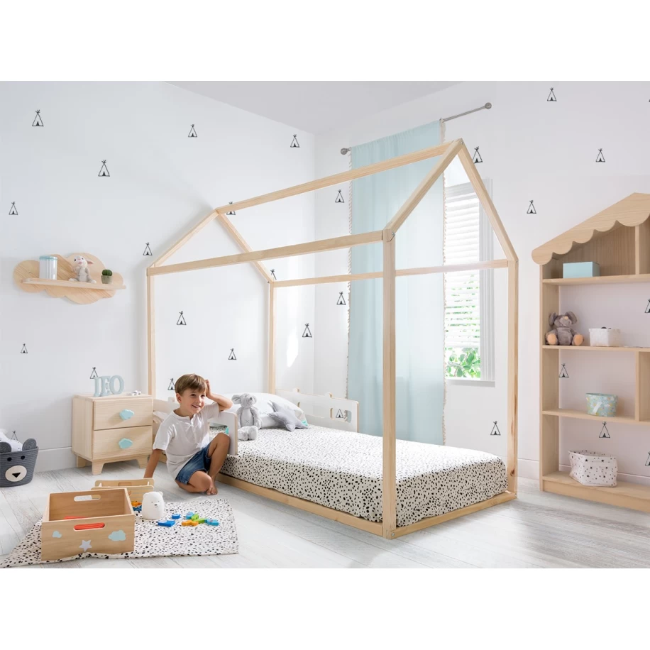 Dormitorio Infantil Casita Natural completo