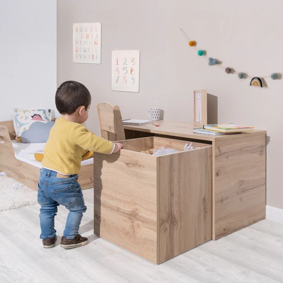Mesa Montessori con almacenaje - Basic