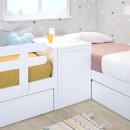 Dormitorio infantil compartido con cajonera arcón 
