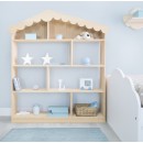 Dormitorio Infantil Casita Natural - Estante casita