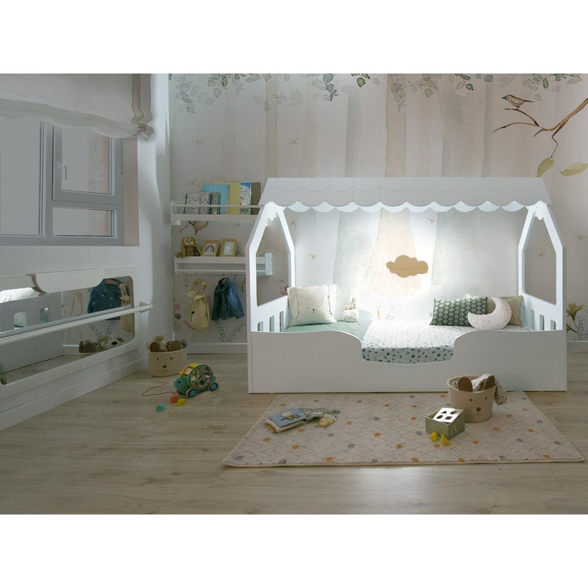 Cama Montessori con casita – Bebelandia