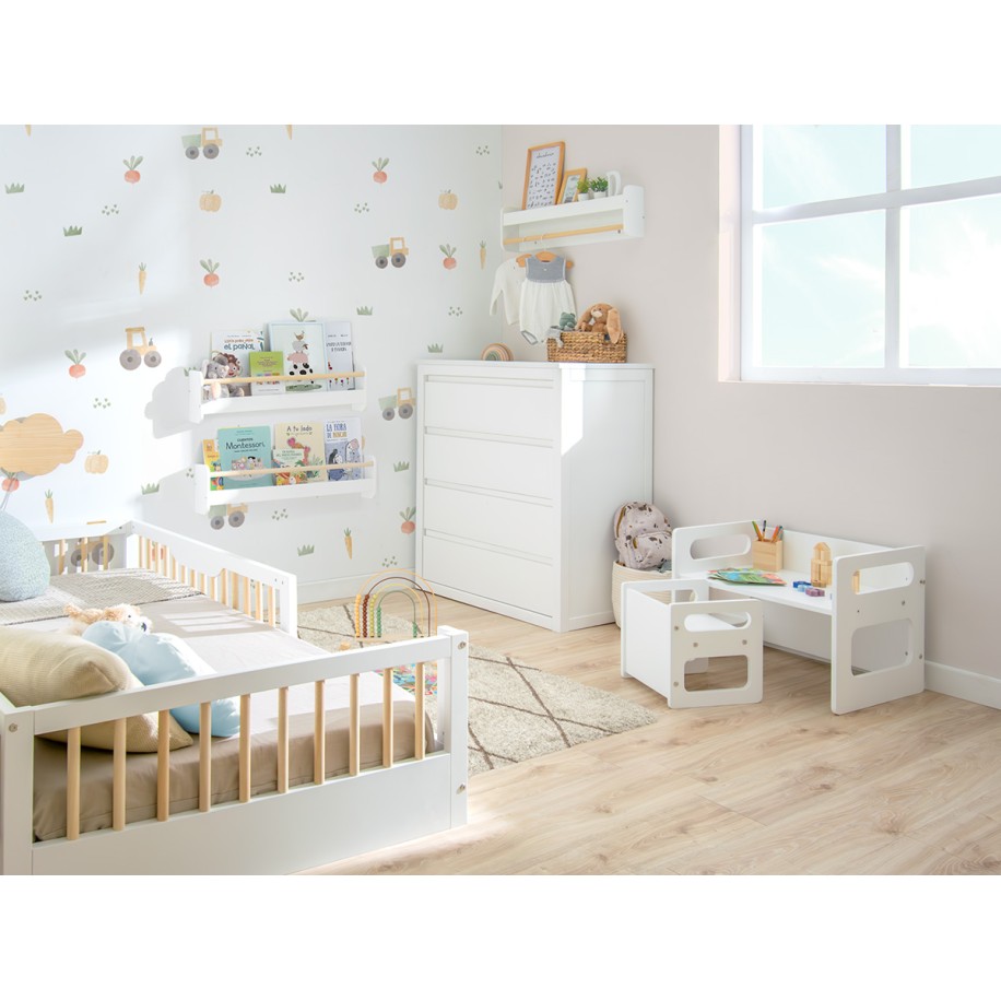 Cama Montessori Barrotes Evolutiva - Sofía