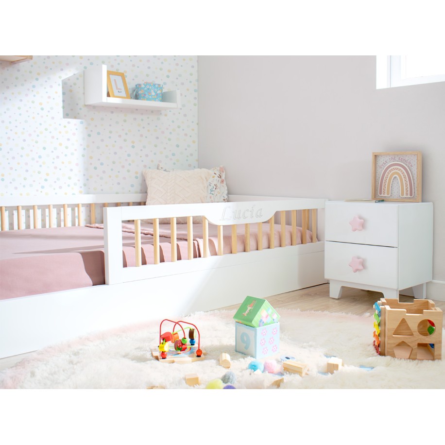 Cama Montessori Barrotes Evolutiva - Sofía