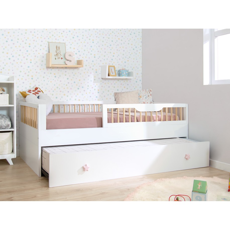 Cama infantil evolutiva con cama nido 