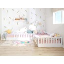 Cama Montessori Barrotes Creta Blanca