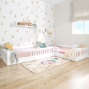 Cama Montessori Barrotes Creta Blanca