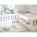 Cama Montessori Barrotes Creta Blanca