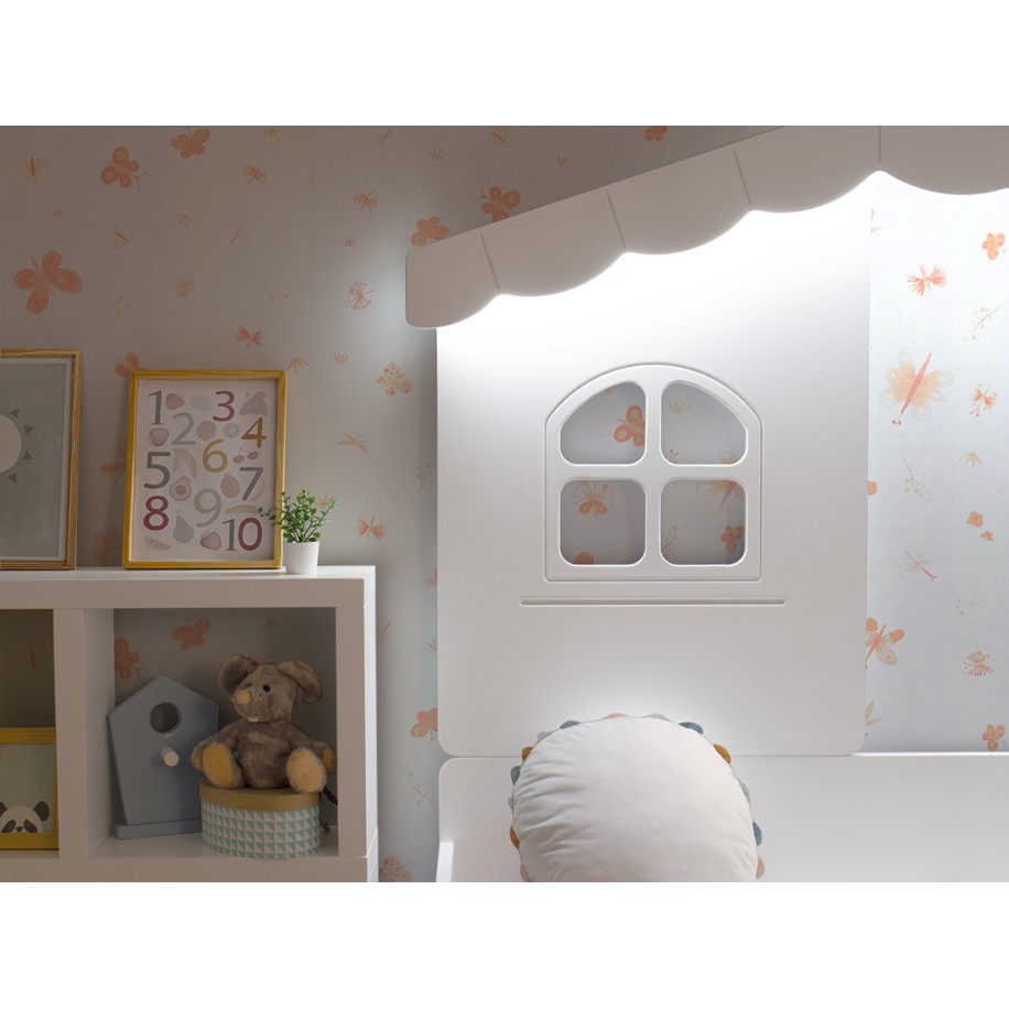 Cama Casita Montessori Blanca