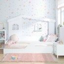 Cama Casita Montessori Blanca