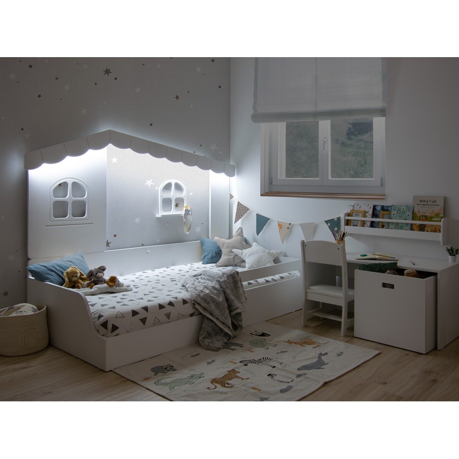 Cama Casita Montessori Blanca