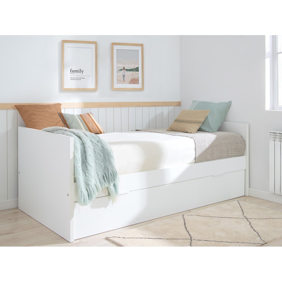 Cama nido Blanca laminada 90 x 190