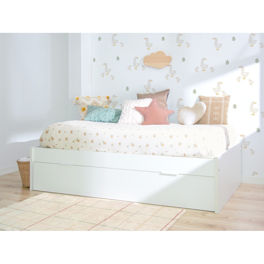 Cama nido Blanca laminada - Bajo