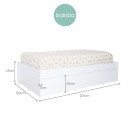 Cama nido Blanca laminada - Bajo