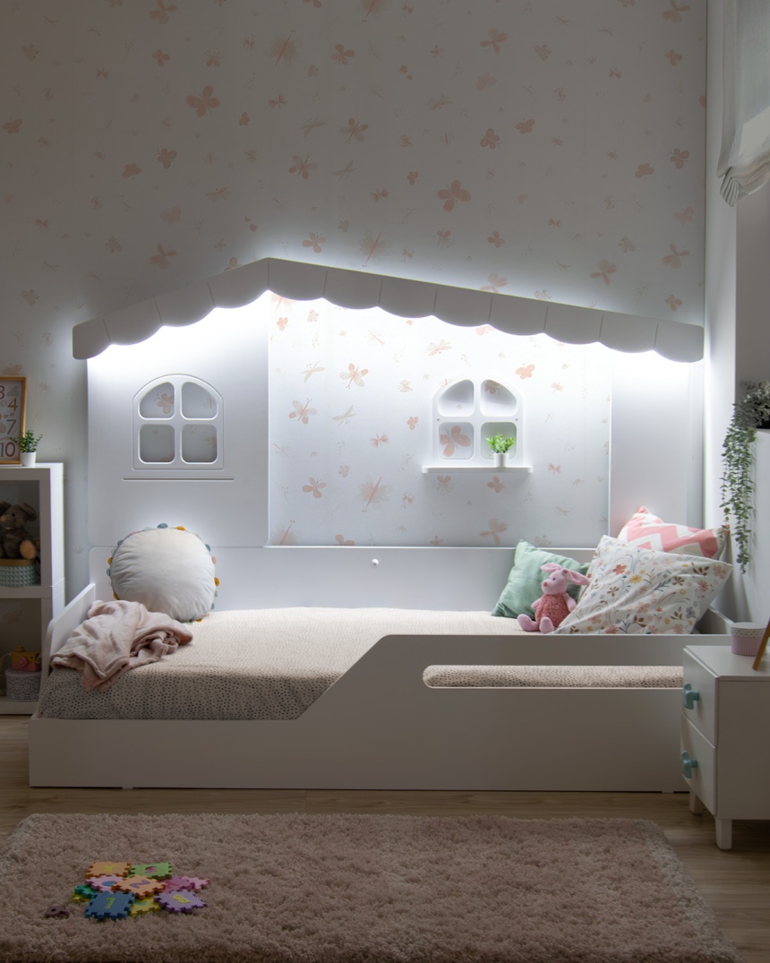 Cama Casita Montessori Blanca - Envío Gratuito 2
