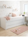 Cama nido con cajones blanca Compacta - ¡Envío gratuito!