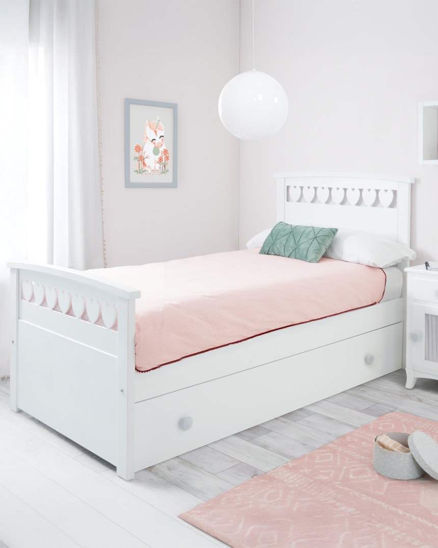 Cama nido infantil Corazones -Envío rápido y gratuito 2
