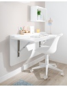 Escritorio blanco plegable pared - Envío Gratis