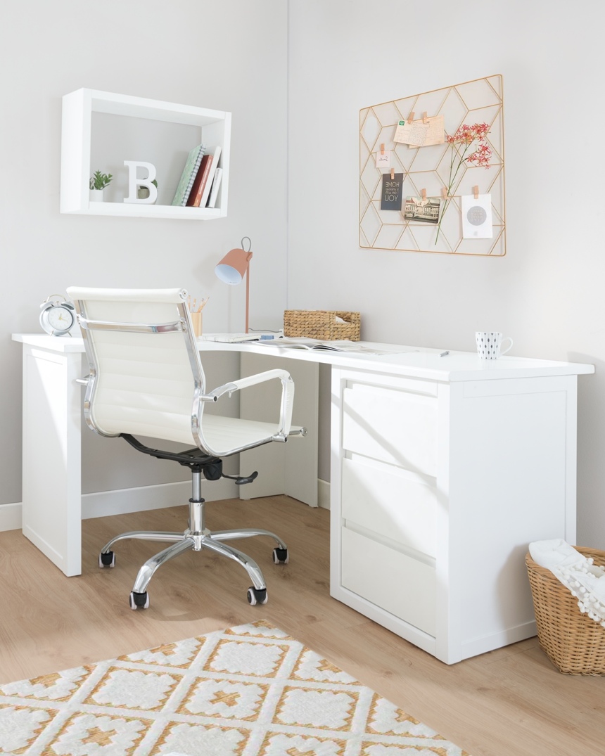 Silla para escritorio Blanca 2
