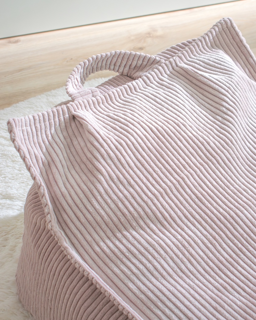 Puf infantil grande rosa | Decoración infantil original 2