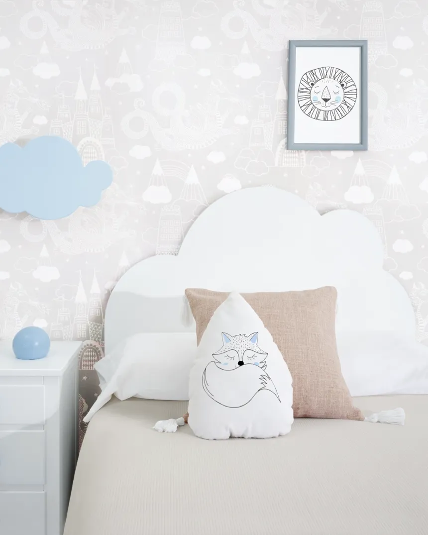 Cabecero para niños modelo Nube - Envío Rápido y gratuito