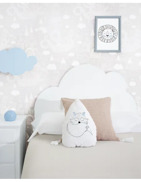 Cabecero para niños modelo Nube - Envío Rápido y gratuito