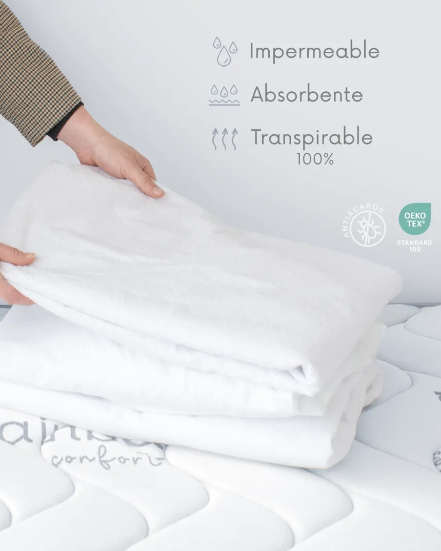 Protector 100% algodón rizo | Seguridad para tu colchón 2