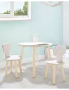 Mesa y sillas infantiles Nube Natural - Envío Gratis