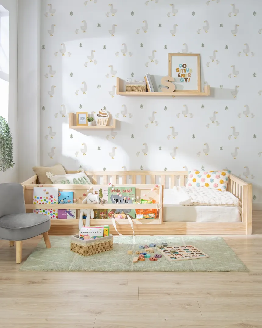 Cama casita Montessori con librería | Envío rápido y gratuito