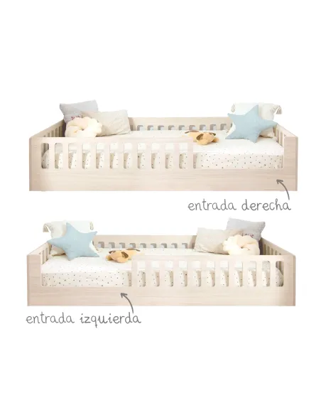 Cama Montessori Creta con barandilla Basic | Diseño y calidad Bainba