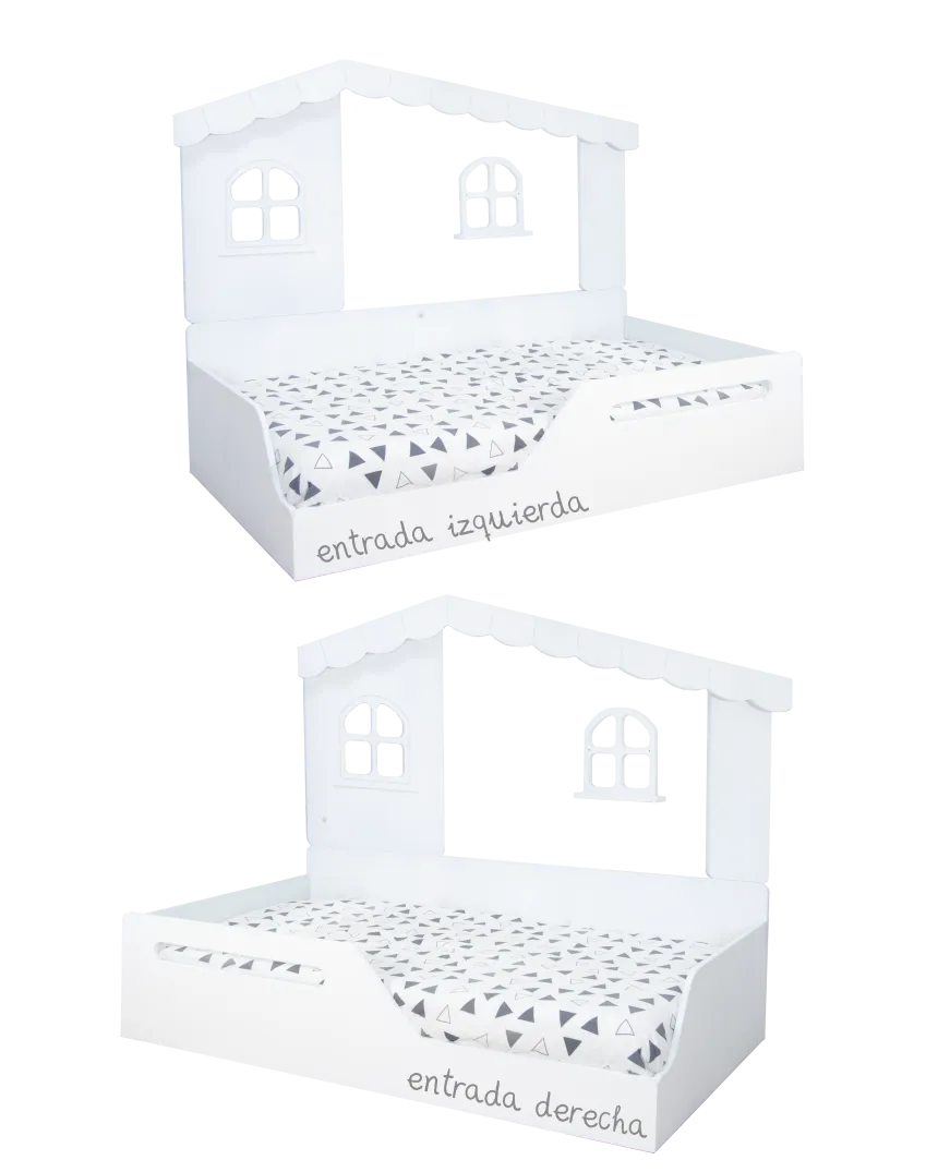 Cama Casita Montessori Blanca - Envío Gratuito