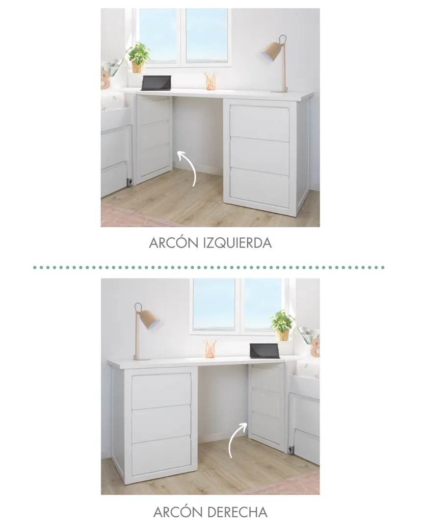 Escritorio con cajonera y arcón juvenil - ¡Envío gratis e inmediato! 2