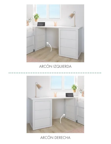 Escritorio con cajonera y arcón juvenil - ¡Envío gratis e inmediato!