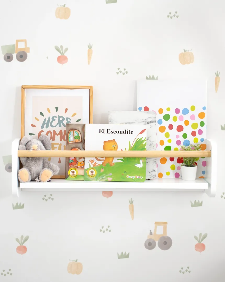 Estante Montessori blanco y madera natural | Envío rápido y gratuito 2