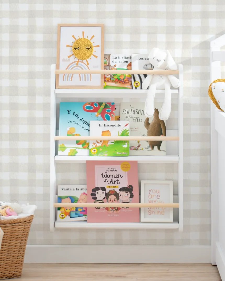 Estantería Montessori madera natural | Autonomía y aprendizaje