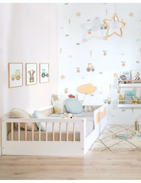Cama montessori Evolutiva Blanca  | Entrega inmediata con envío Gratis