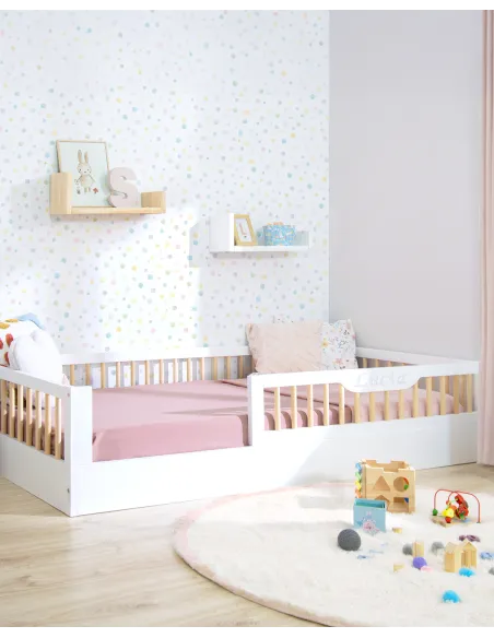 Cama montessori Evolutiva Blanca  | Entrega inmediata con envío Gratis