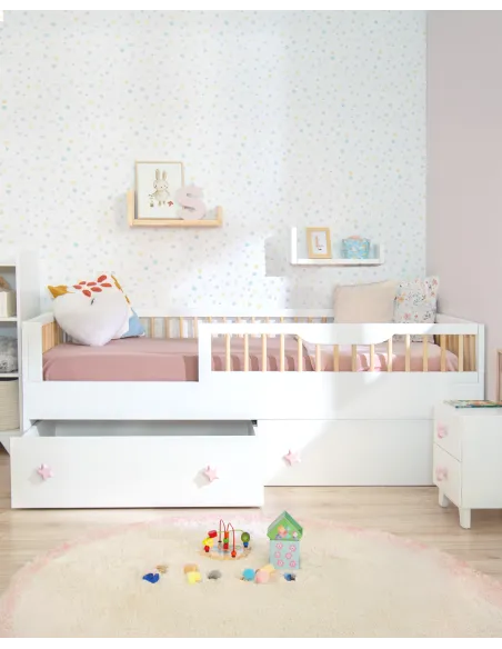 Kit evolutivo para cama Montessori Sofia | Acabado en blanco