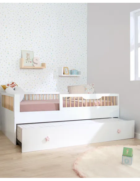 Kit evolutivo para cama Montessori Sofia | Acabado en blanco