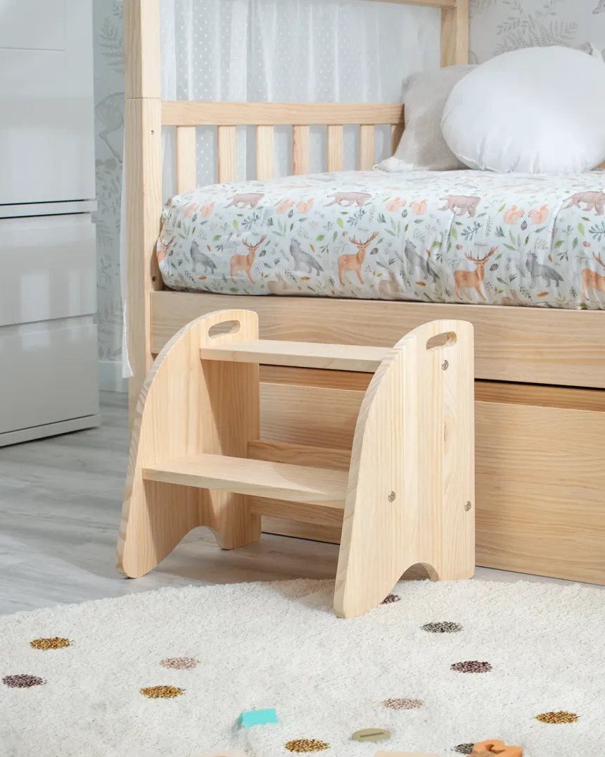 Escalera infantil de madera para camas | Envío Rápido y gratuito