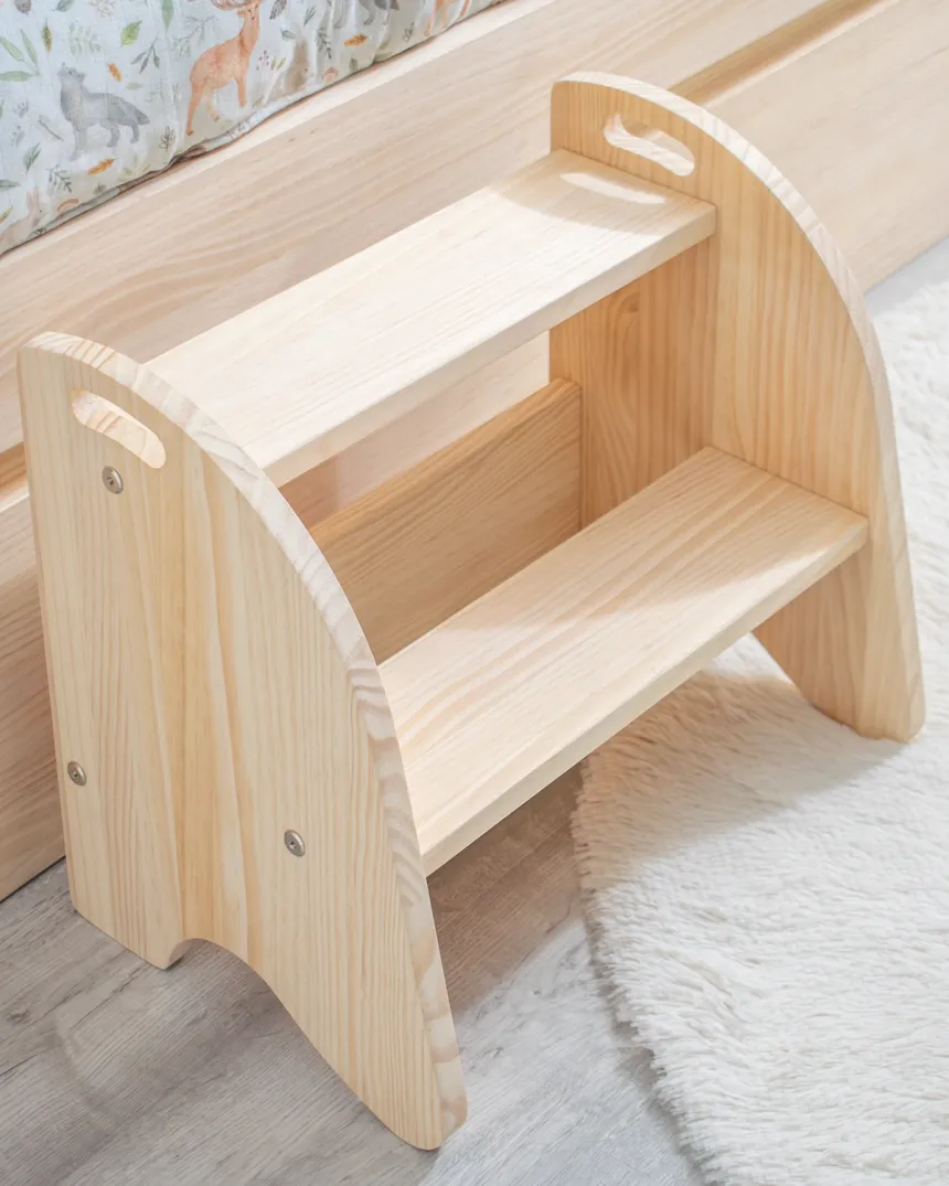 Escalera infantil de madera para camas | Envío Rápido y gratuito 2