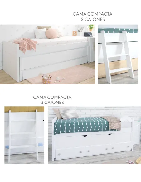 Escalera infantil para camas compactas -Envío Rápido y gratuito