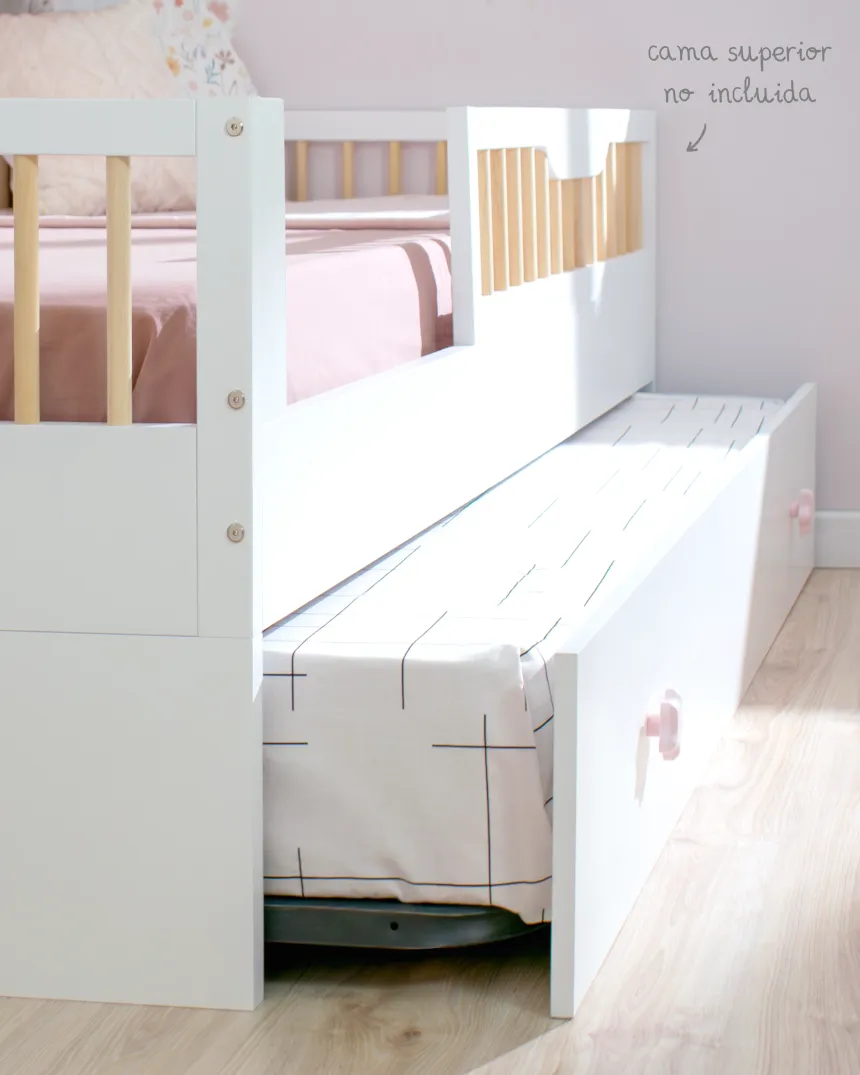 Kit evolutivo para cama Montessori Sofia | Acabado en blanco