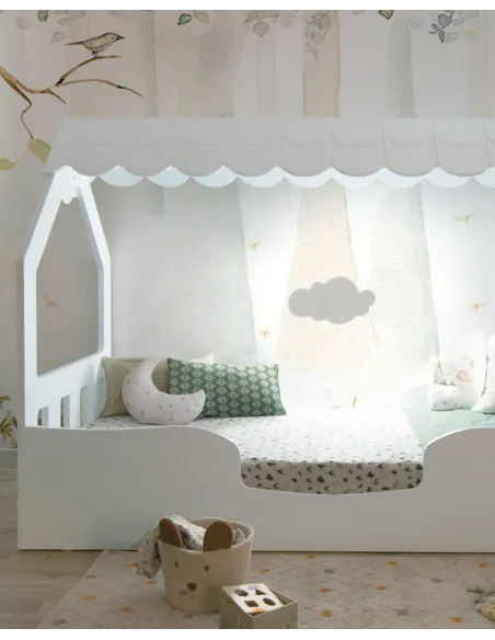 Lampara de pared LED infantil Nube Blanca