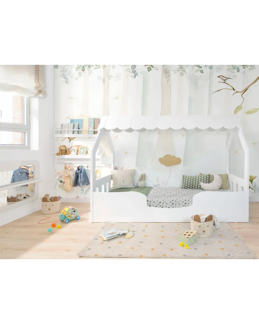 Dormitorio infantil Montessori Casita-Envio Rapido y Gratuito