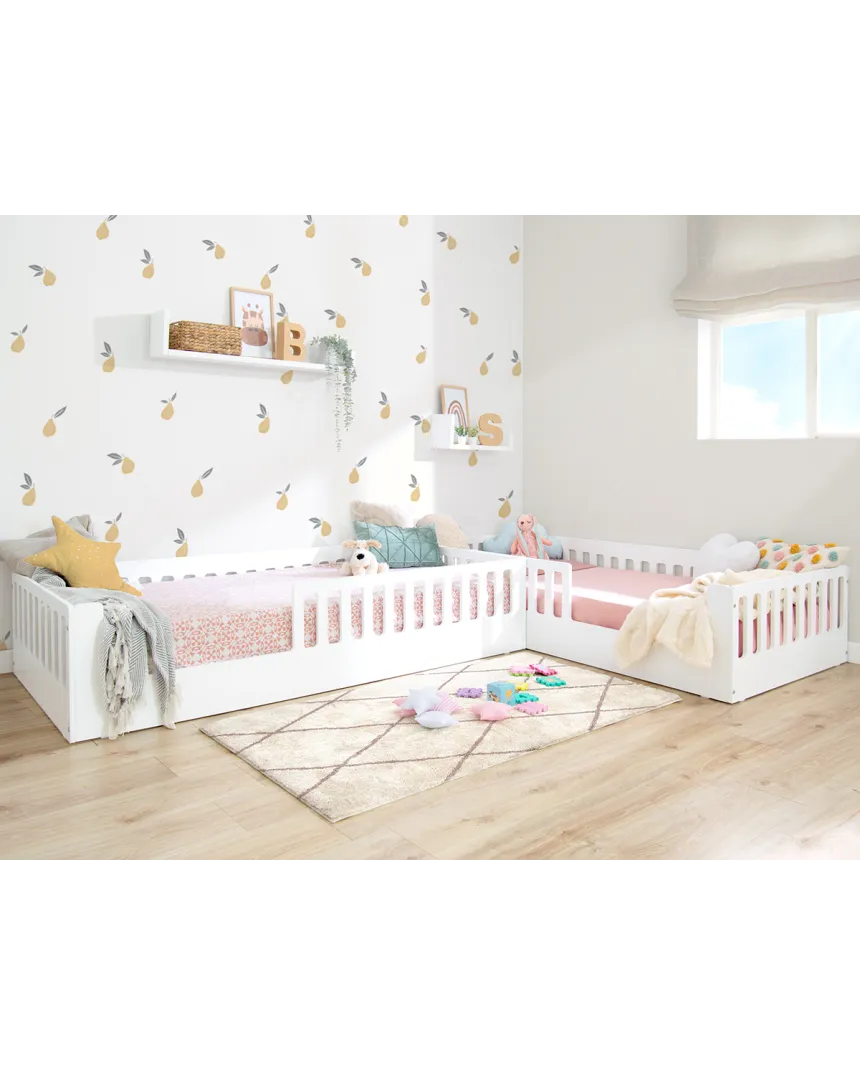 Habitación para hermanos Montessori | Cama Montessori Creta