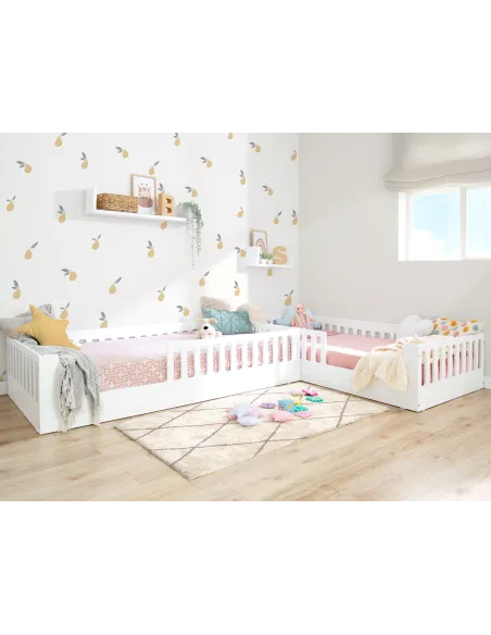 Habitación para hermanos Montessori | Cama Montessori Creta