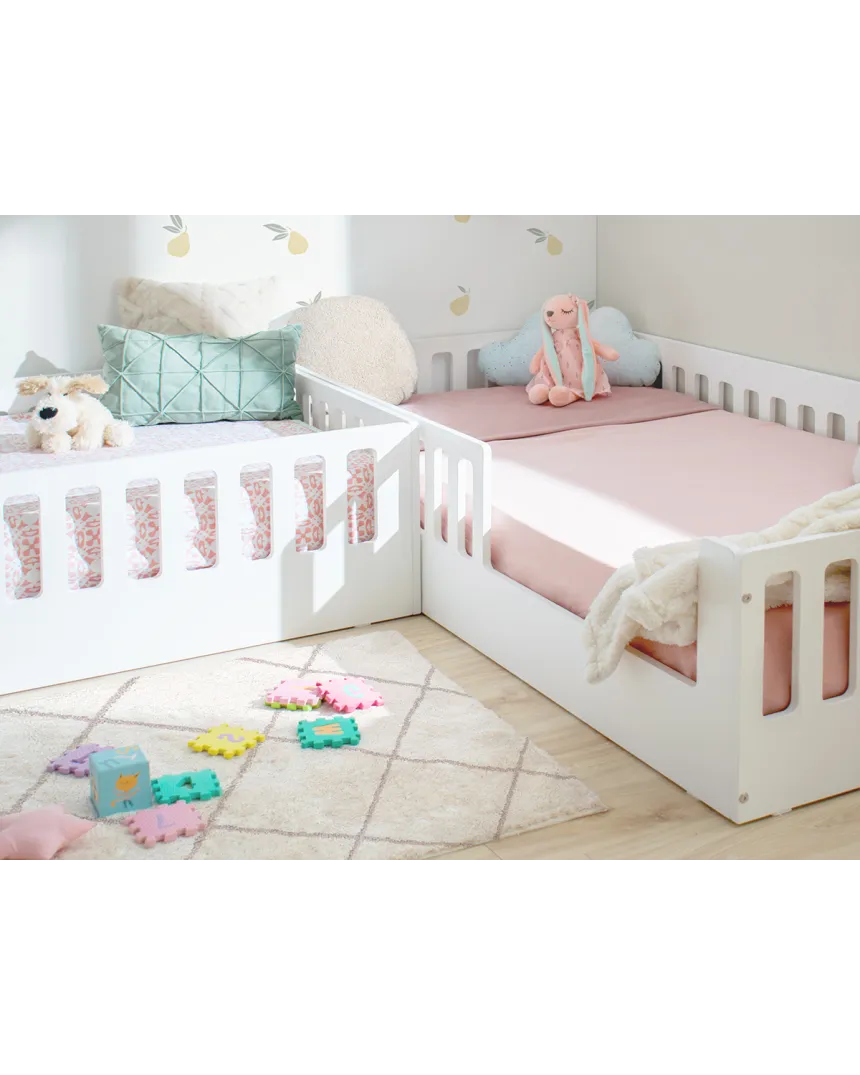 Habitación para hermanos Montessori | Cama Montessori Creta