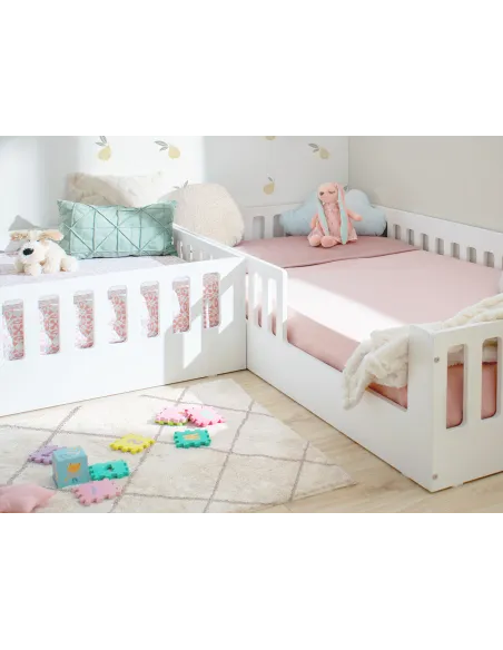 Habitación para hermanos Montessori | Cama Montessori Creta
